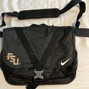 Brand new black Nike computer case / Satchel bag with FSU Florida state logo